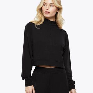 Cloud-Fleece™ 1/2 Zip | Black Slim-fit - XL (Sweatshirt)